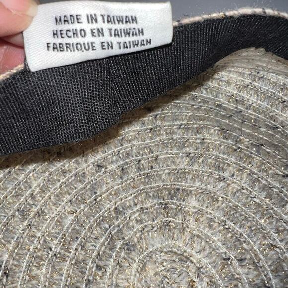 Nine West womens ribbed metallic buckle bow Y2K news Boy page hat - Picture 5 of 6